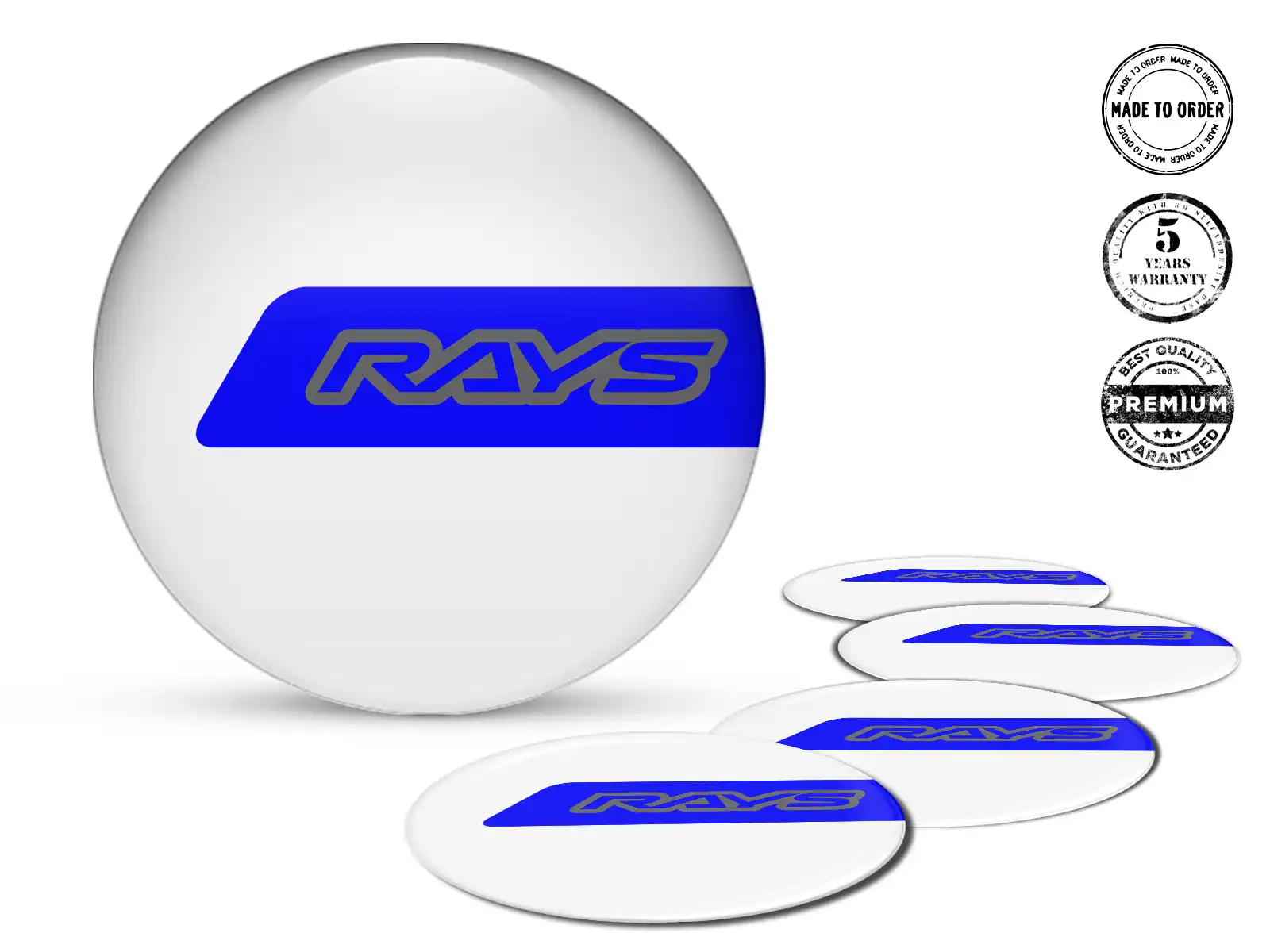 Rays Ruota Decalcomania Stile Distintivi Silicone Gara